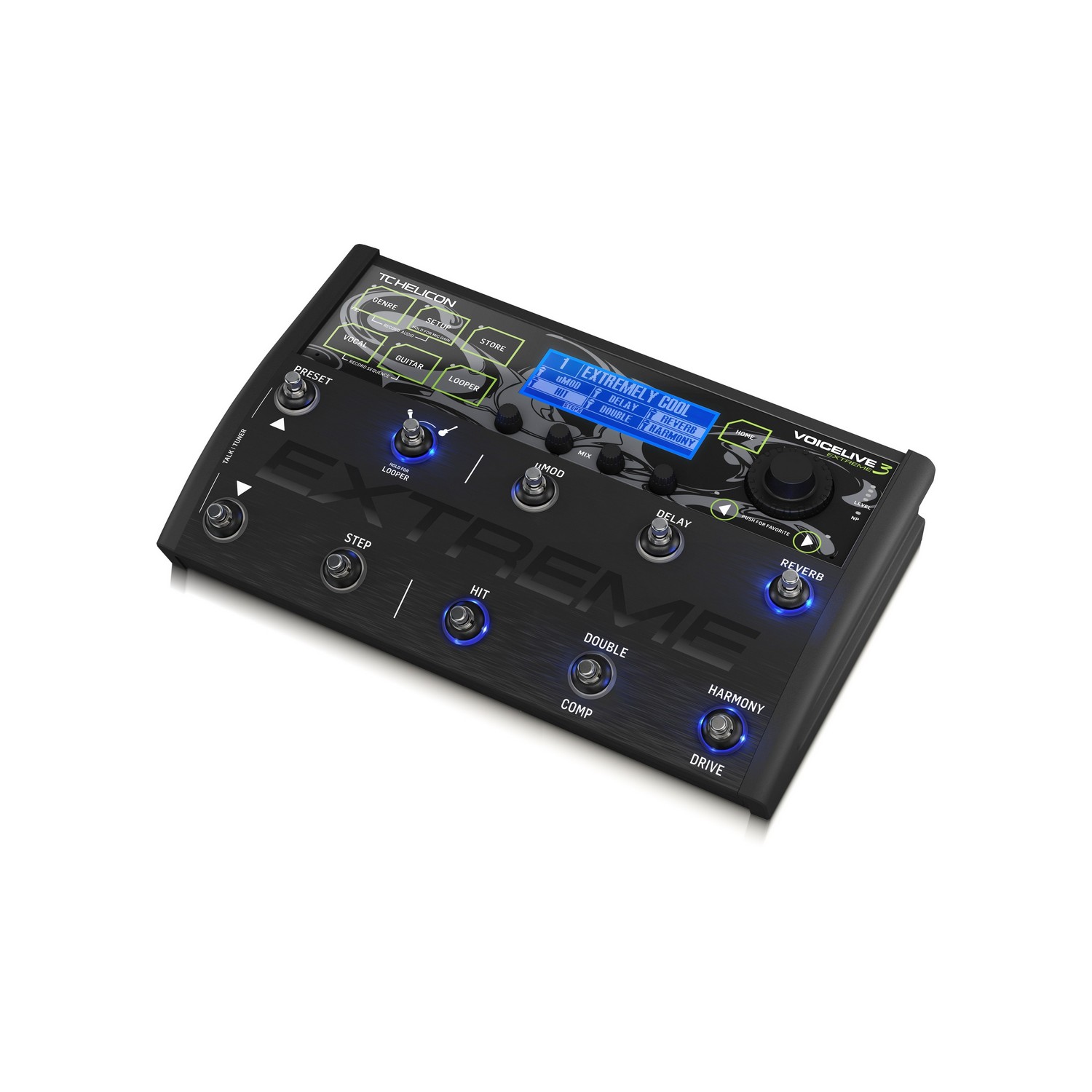 TC HELICON VOICELIVE 3 EXTREME - напольный вокально-гитарный процессор в магазине для музыкантов Рок-н-Ролл