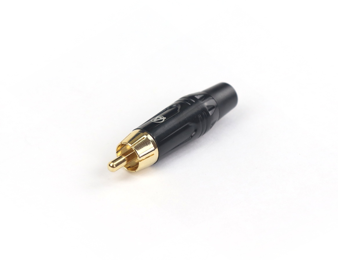 AuraSonics RC-B - кабельный разъем RCA, позолоченные контакты, черный, до 50 В в магазине для музыкантов Рок-н-Ролл