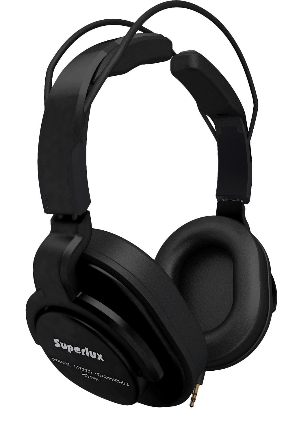Superlux HD661 Black - Профессиональные динамические наушники для мониторинга в магазине для музыкантов Рок-н-Ролл