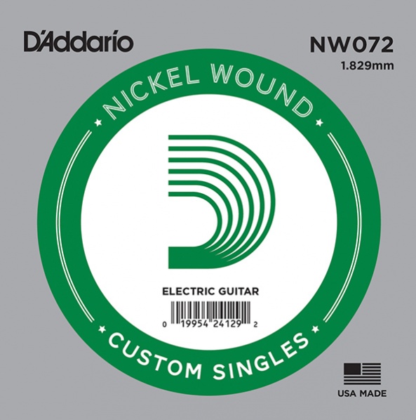 D'Addario NW072 Nickel Wound - Отдельная струна для электрогитары, .072 в магазине для музыкантов Рок-н-Ролл