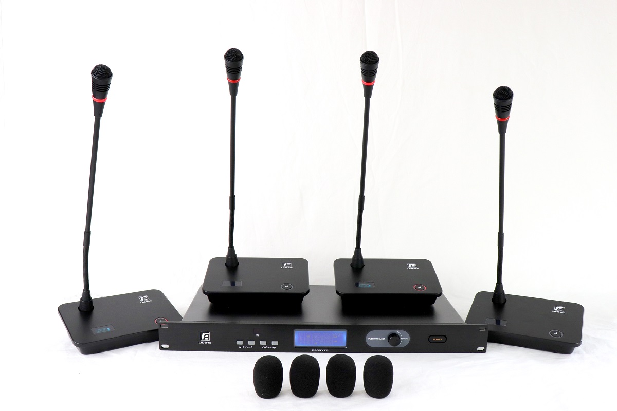RFIntell LH-2004 - 651-683 МГц беспроводная 4-канальная конференционная система в магазине для музыкантов Рок-н-Ролл