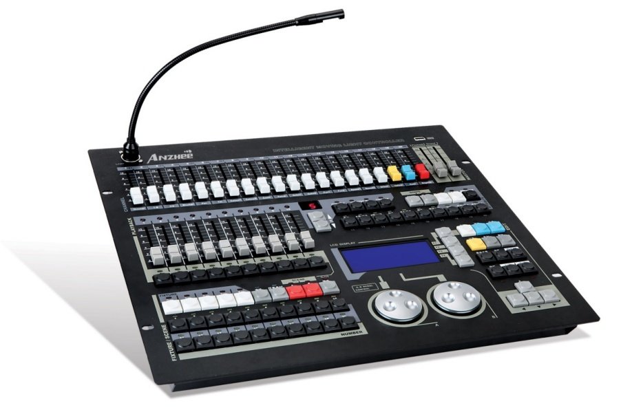 Anzhee DMX Console 1024 Пульт управления для светового оборудования со встроенным микрокомпьютером К в магазине для музыкантов Рок-н-Ролл