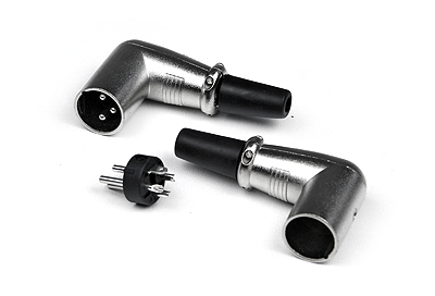 INVOTONE XLR3M200C - разъем XLR 3Р, папа, кабельный, угловой, корпус металл в магазине для музыкантов Рок-н-Ролл