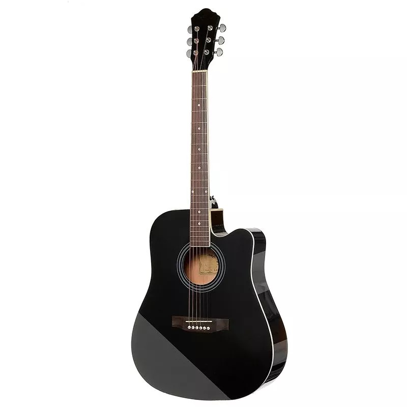 Solista SO-4111 BK - акустическая гитара,форма корпуса - дредноут 41", липа (ламинат) в магазине для музыкантов Рок-н-Ролл