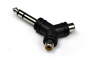 Invotone AD220 - переходник 2 RCA мама <>6.35мм стерео Джек папа в магазине для музыкантов Рок-н-Ролл