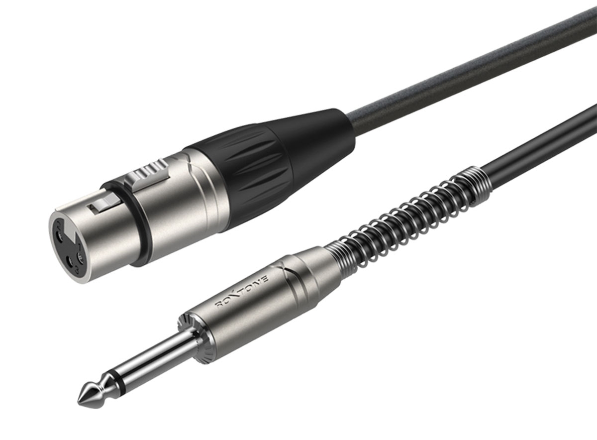 ROXTONE DMXJ210/10 - Кабель микрофонный, D 6мм, XLR (3P-F/(RX3F-NT) - 6,3mm JACK (M)/ (RJ2P-NN),10м. в магазине для музыкантов Рок-н-Ролл
