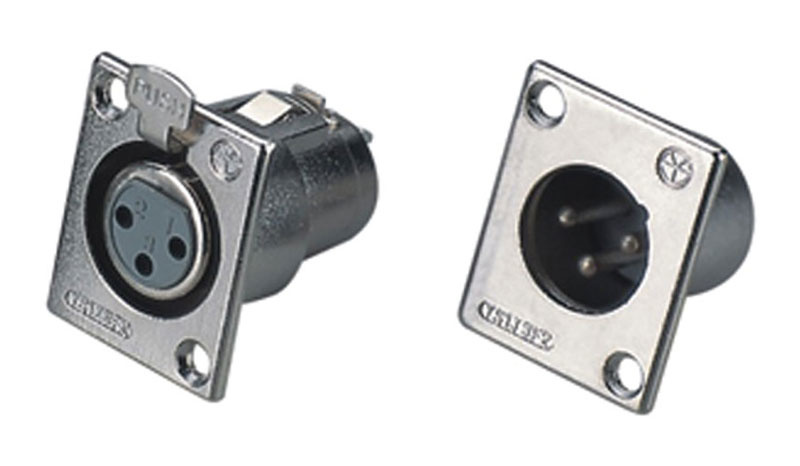 ROXTONE RX043F - разъем cannon (XLR) панельный мама 3-х контактный в магазине для музыкантов Рок-н-Ролл