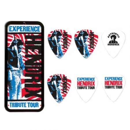 Dunlop JH-PT09M Jimi Hendrix Tribute Tour - Медиаторы 12шт, средние, в коробочке в магазине для музыкантов Рок-н-Ролл