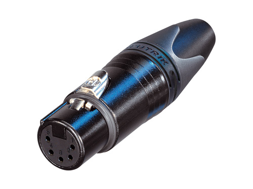 Neutrik NC5FXX-B - кабельный разъем XLR female черненый корпус, золоченые контакты 5 контактов в магазине для музыкантов Рок-н-Ролл