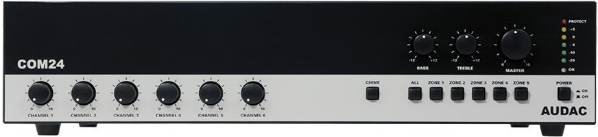 AUDAC COM24MK2 - Классический микшер-усилитель. Надежная, проверенная временем конструкция. в магазине для музыкантов Рок-н-Ролл