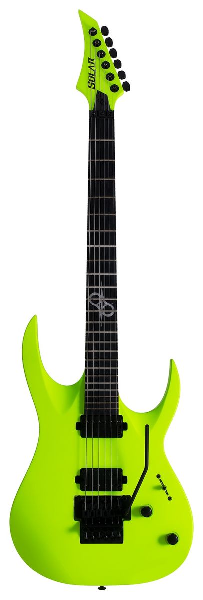 Solar Guitars A2.6FR LN - электрогитара, HH, Fix, клен/ эбони, махагони, цвет желтый в магазине для музыкантов Рок-н-Ролл