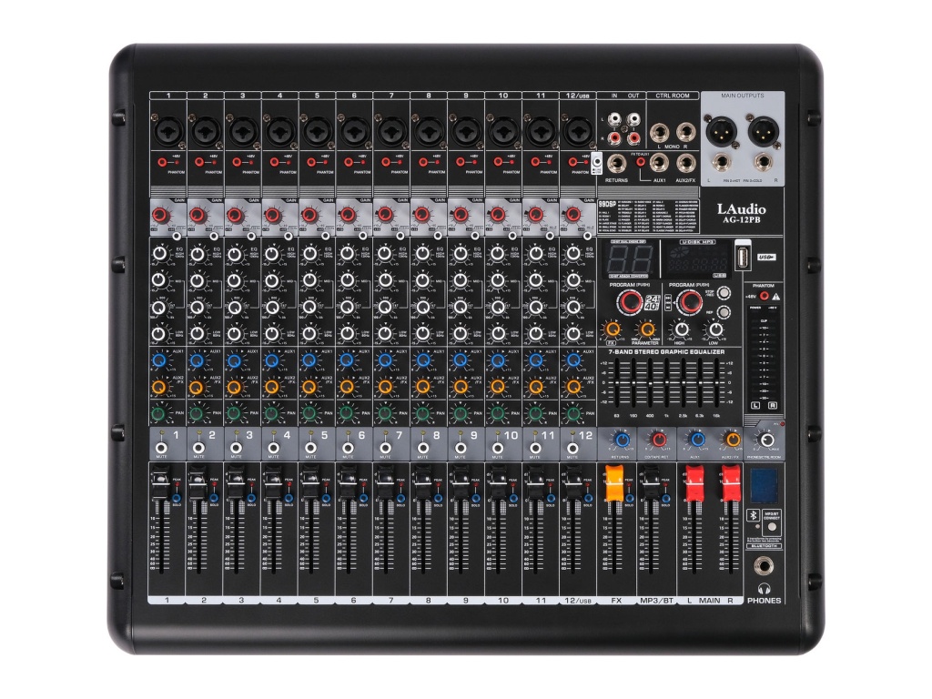 LAudio AG-12PB - Активный Микшерный пульт, 12 каналов, серия PRO в магазине для музыкантов Рок-н-Ролл