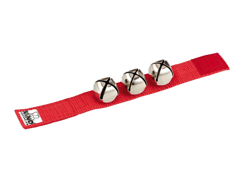 MEINL NINO961R - браслет с 3 бубенцами, цвет: красный в магазине для музыкантов Рок-н-Ролл