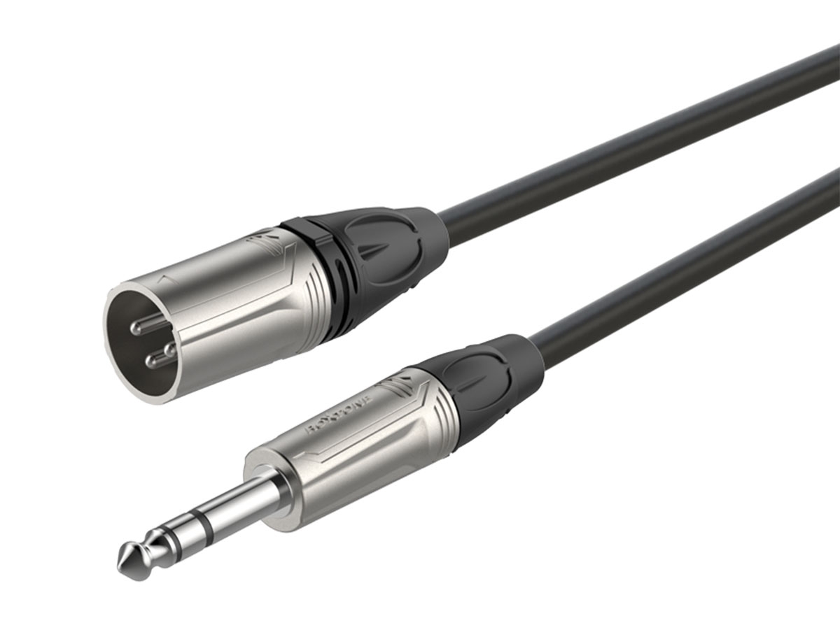 ROXTONE DMXJ260/5 Кабель микрофонный, XLR male - 6,3мм. Jack (S), 5м в магазине для музыкантов Рок-н-Ролл