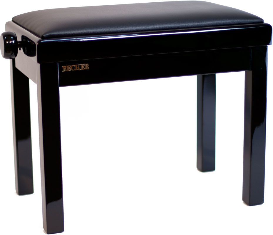Becker PB-3PB/BL - банкетка черная полированная в магазине для музыкантов Рок-н-Ролл