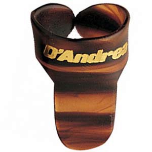 D'Andrea R374-LG-SHL - Медиатор на средний палец (коготь), коричневый, большой, 12 штук в пакете в магазине для музыкантов Рок-н-Ролл
