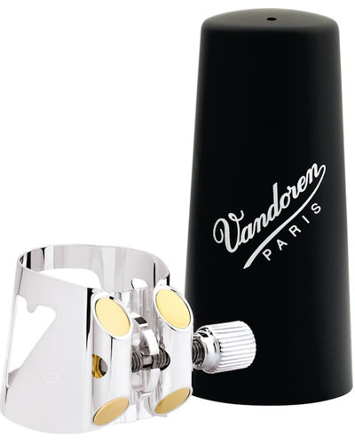 Vandoren LC04P Optimum - Лигатура для кларнета бас, с пластиковым колпачком в магазине для музыкантов Рок-н-Ролл