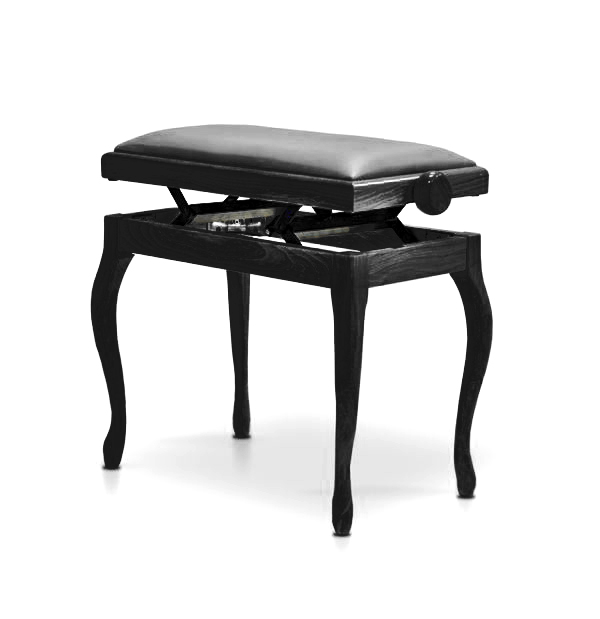 Hidrau BG200(L28) Black matt - банкетка, черная сатинированная, кожа (black matt L28 black) в магазине для музыкантов Рок-н-Ролл