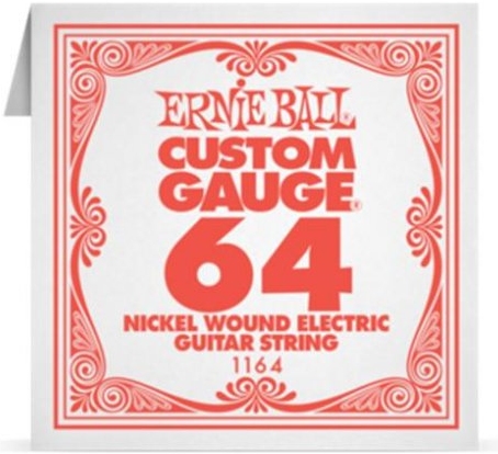 Ernie Ball 1164 - струна для электро и акустических гитар. Сталь, калибр .064 в магазине для музыкантов Рок-н-Ролл