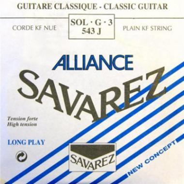 Savarez 543J Alliance - Отдельная 3-я струна для классической гитары, сильное натяжение в магазине для музыкантов Рок-н-Ролл