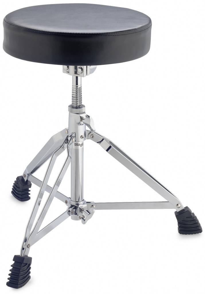 STAGG DT-52R - Стул для барабанщика, круглое сидение.Регулируемая высота: от 45 до 60 см в магазине для музыкантов Рок-н-Ролл