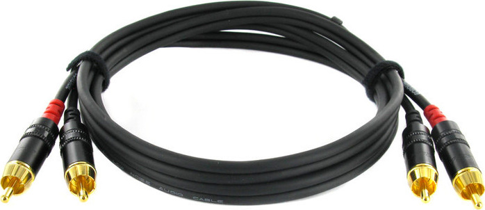 Cordial CFU 1,5 CC - Кабель 2RCA/2RCA, 1,5 м, черный в магазине для музыкантов Рок-н-Ролл