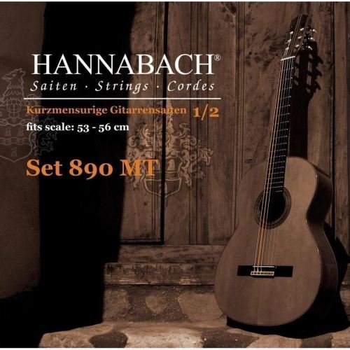 Hannabach 890MT12 KINDER GUITAR SIZE - Комплект струн для классической гитары 1/2  в магазине для музыкантов Рок-н-Ролл