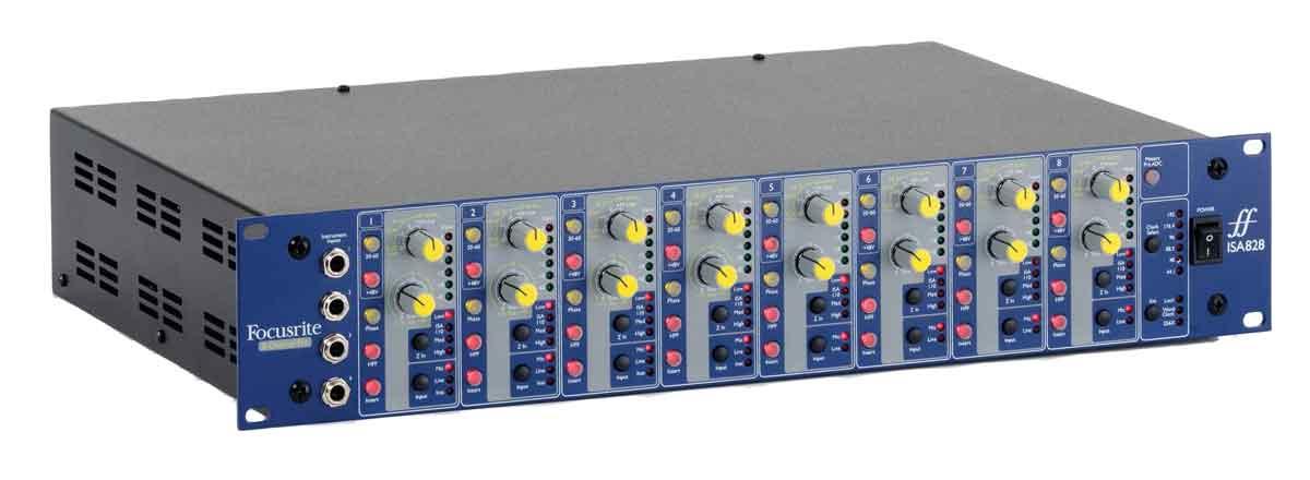 FOCUSRITE PRO ISA 828 - 8-канальный трансформаторный микрофонный предусилитель в магазине для музыкантов Рок-н-Ролл