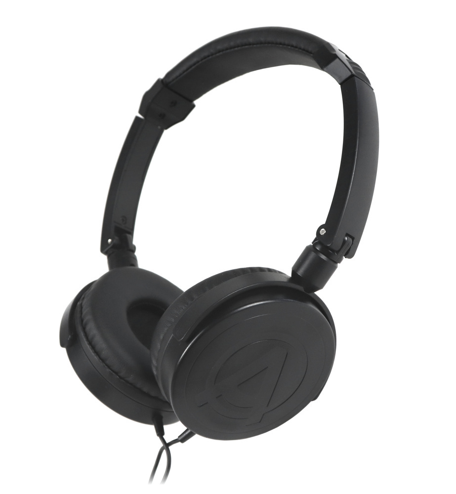 AuraSonics FINE F202BK - наушники проводные, складные, закрытые с микрофоном, чёрный цвет в магазине для музыкантов Рок-н-Ролл