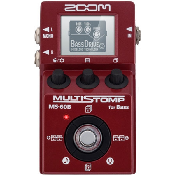 Zoom MS-60B компактная мульти педаль эффектов для бас-гитары/Без БП в магазине для музыкантов Рок-н-Ролл