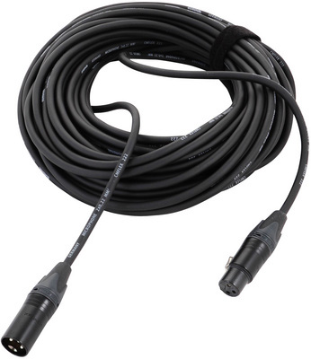 Cordial CPM 20 FM-FLEX -  микрофонный кабель XLR female/XLR male, разъемы Neutrik, 20.0 м, черный в магазине для музыкантов Рок-н-Ролл