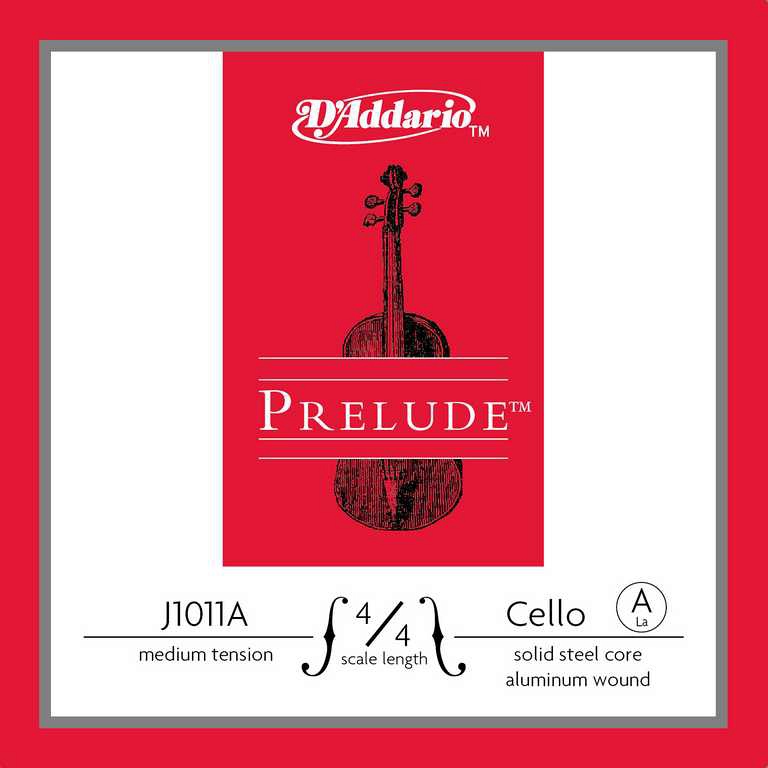 D'Addario J1011A-4/4M Prelude - Отдельная струна А/Ля для виолончели размером 4/4, алюминий, ср. нат в магазине для музыкантов Рок-н-Ролл