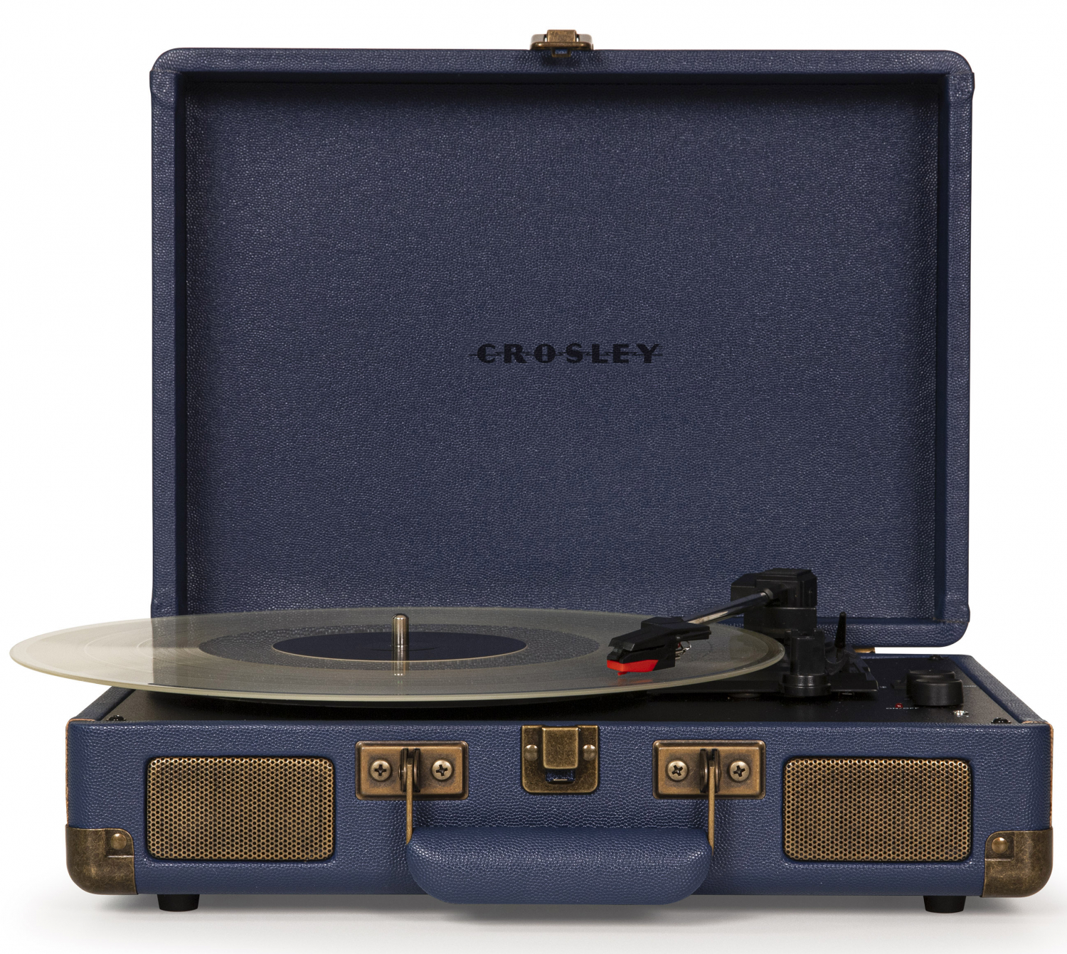 CROSLEY CRUISER PLUS Navy - Виниловый проигрыватель c двухсторонним Bluetooth в магазине для музыкантов Рок-н-Ролл