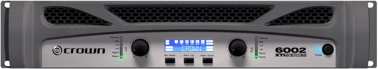 Crown XTi6002 - усилитель с DSP:2x3000W/2-ohm, 2x2100W/4-ohm,2x1200W/8-ohm.Мост:6000W/4-ohm, 4200W/8 в магазине для музыкантов Рок-н-Ролл
