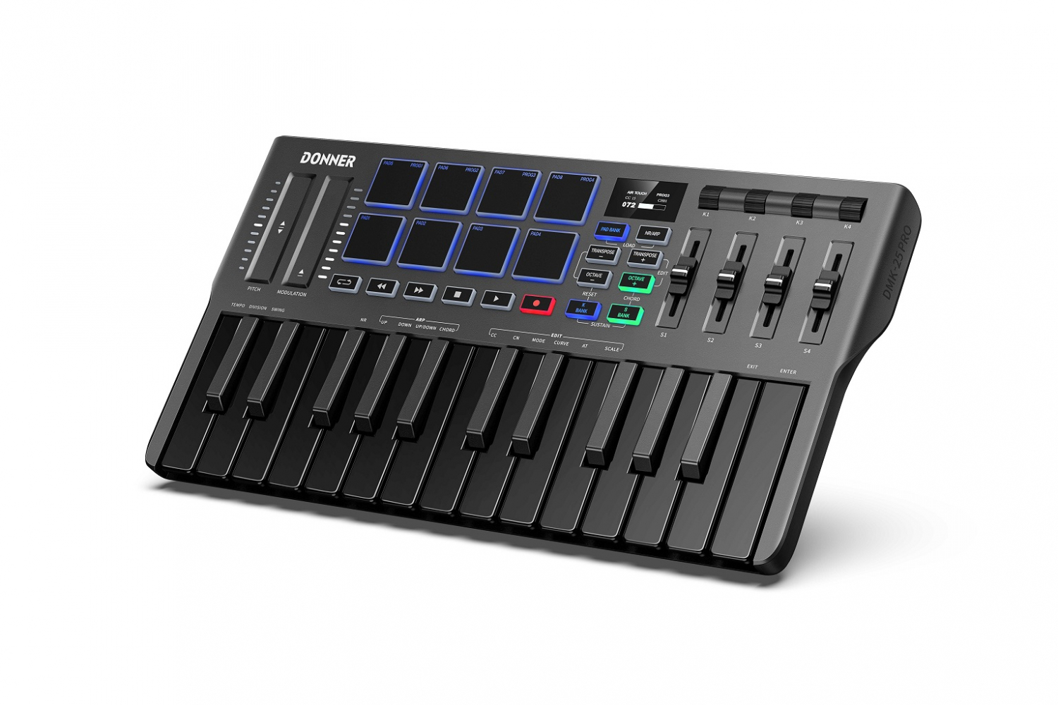 Donner DMK- 25 Pro USB миди-клавиатура с уменьшенными клавишами, 25 клавиш в магазине для музыкантов Рок-н-Ролл