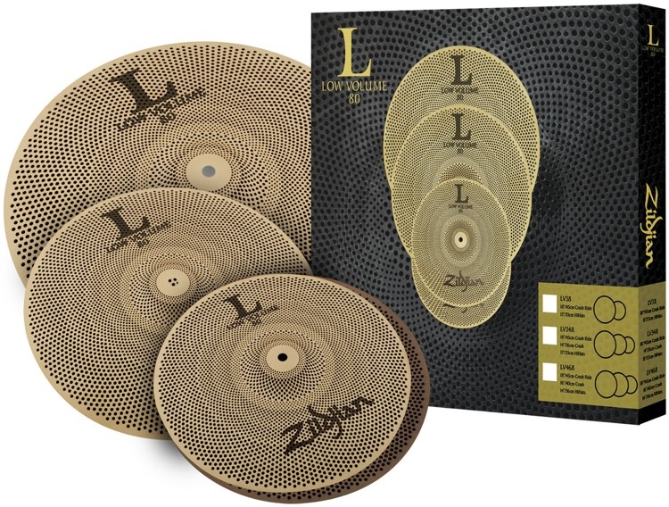 Zildjian LV348 L80 Low Volume 13” HiHat/14” Crash/18” Crash Ride Box Set - набор тарелок в магазине для музыкантов Рок-н-Ролл