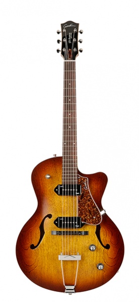 Godin 032327 5th Avenue CW Kingpin II Cognac Burst - Электрогитара арктоп. В футляре в магазине для музыкантов Рок-н-Ролл
