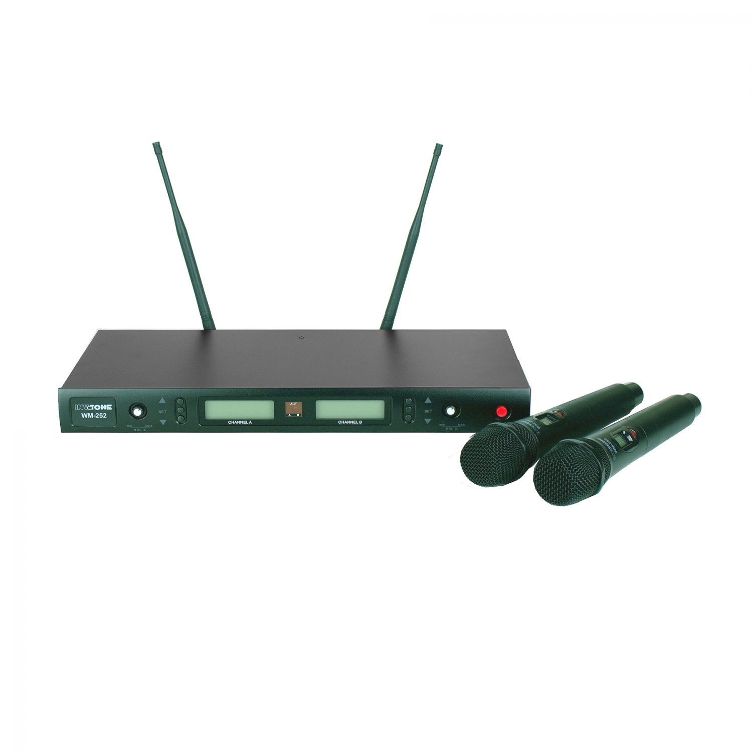 INVOTONE WM-252 - беспроводная радиосистема с двумя ручными микрофонами, 650 МГц-690 МГц в магазине для музыкантов Рок-н-Ролл