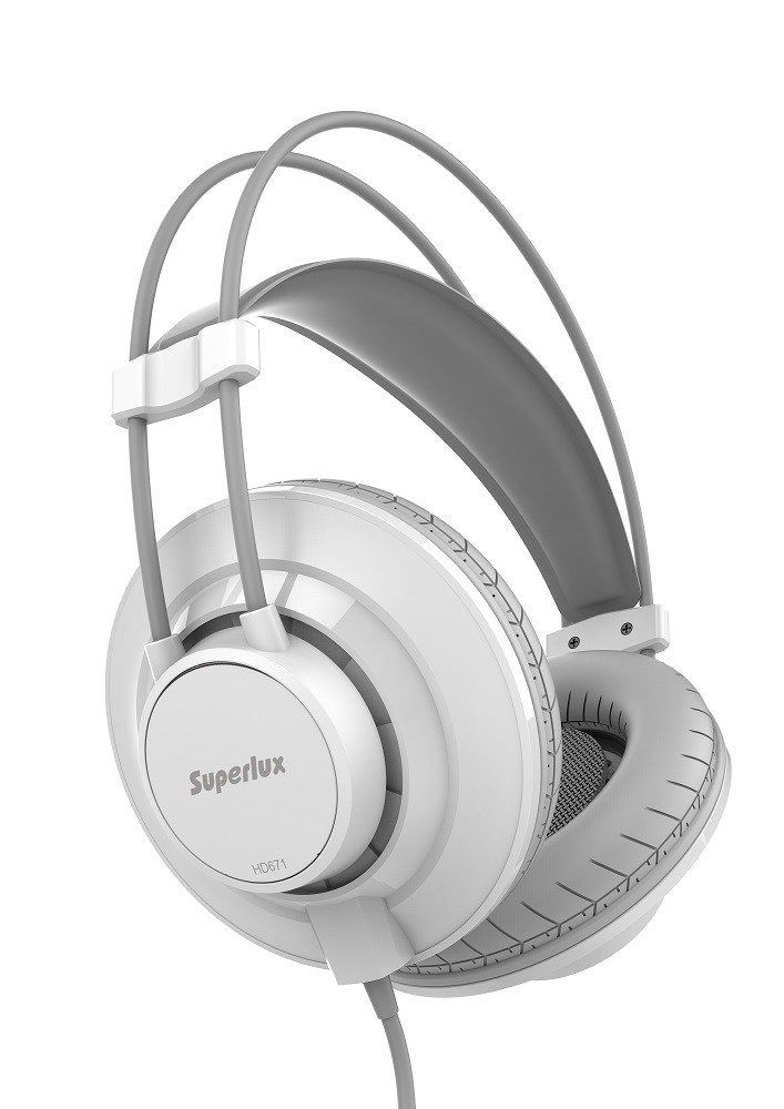 Superlux HD671 White - закрытые наушники из композитного материала в магазине для музыкантов Рок-н-Ролл