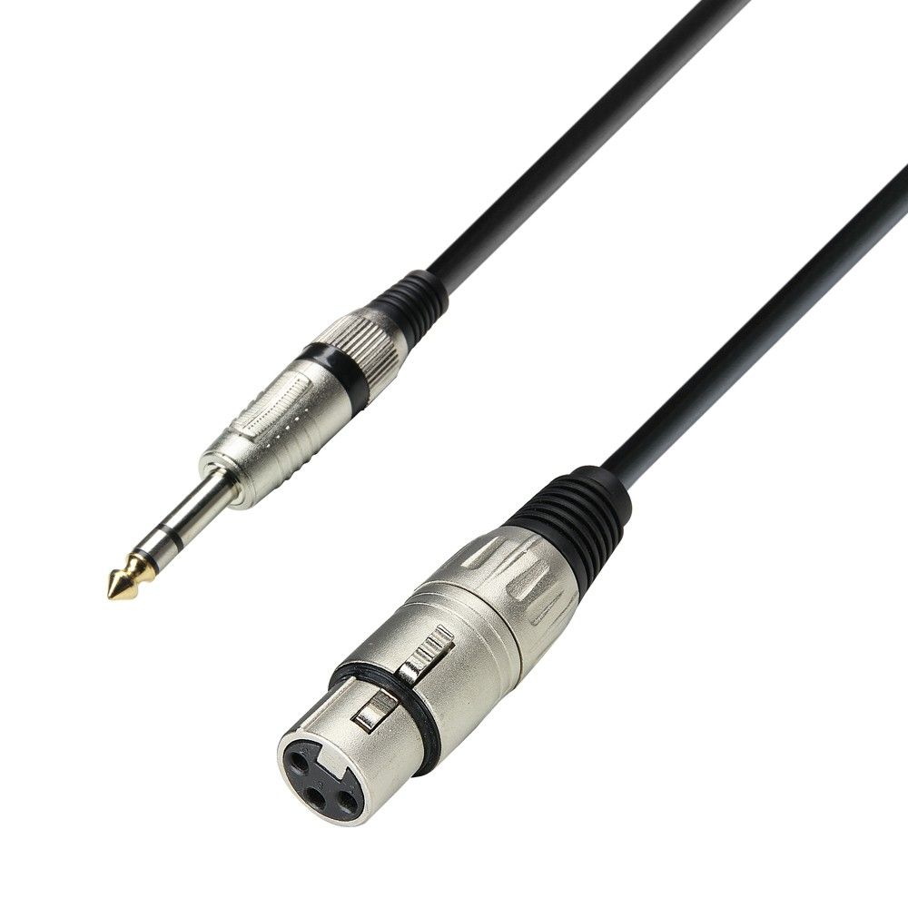 Adam Hall K3BFV0600 - микрофонный кабель XLR(F)-6,3 Jack stereo, 6м в магазине для музыкантов Рок-н-Ролл