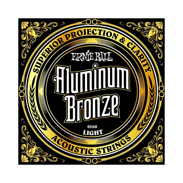 Ernie Ball 2568 - струны для акуст.гитары ALUMINUM BRONZE LIGHT (11-15-22w-30-42-52) в магазине для музыкантов Рок-н-Ролл