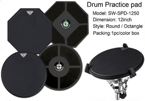 PDH SW-SPD-1250 Round 12" - круглый пэд, цвет: чёрный в магазине для музыкантов Рок-н-Ролл