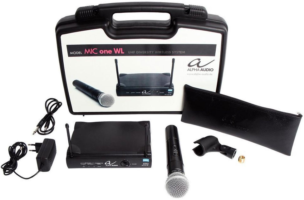Alpha Audio Mic one WL - микрофонная радиосистема одноканальная, 4 пресетные частоты в магазине для музыкантов Рок-н-Ролл