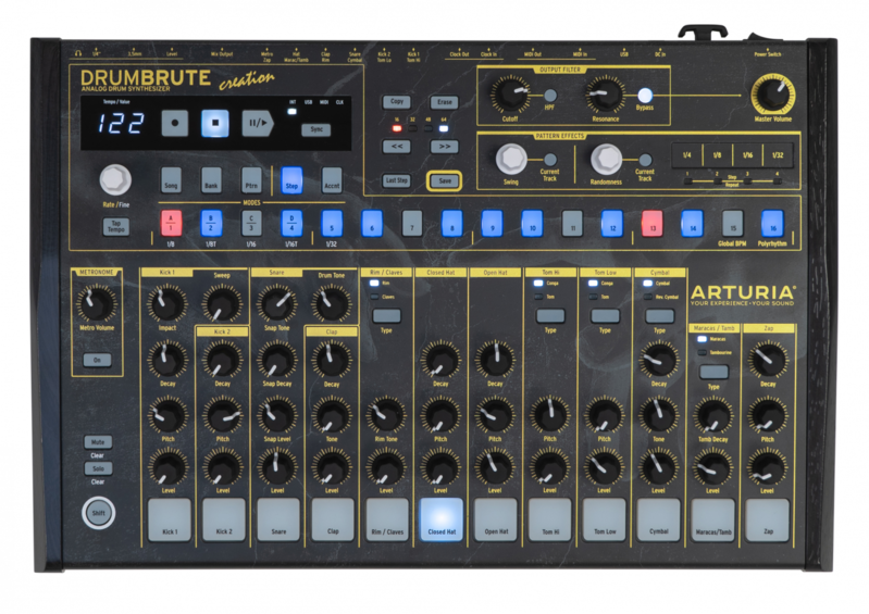 Arturia DrumBrute Creation Edition - Аналоговый синтезатор ударных в магазине для музыкантов Рок-н-Ролл