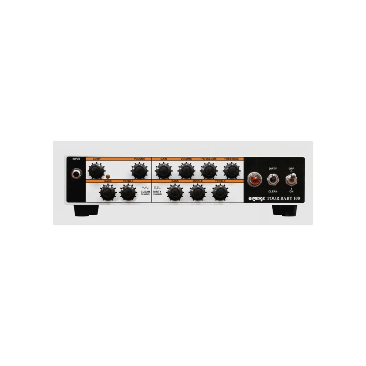Orange Gain Baby 100 - Усилитель транзисторный "голова", 100 Вт, 2 канала в магазине для музыкантов Рок-н-Ролл