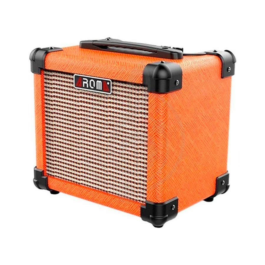 AROMA AG-10 ORANGE - Комбо для электрогитары, 10Вт, динамик 5' (8 Ом), эквалайзер в магазине для музыкантов Рок-н-Ролл