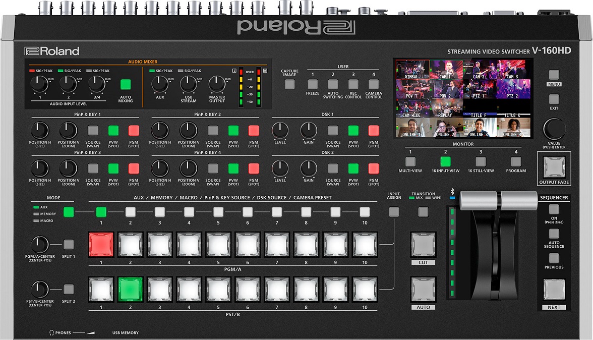 Roland V-160HD - микшерный пульт в магазине для музыкантов Рок-н-Ролл