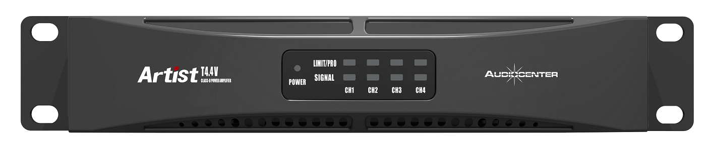 Audiocenter Artist T4.4V - компактный 4-канальный усилитель класса D 4x100Вт/8Ом; 200Вт/4Ом; 70V в магазине для музыкантов Рок-н-Ролл
