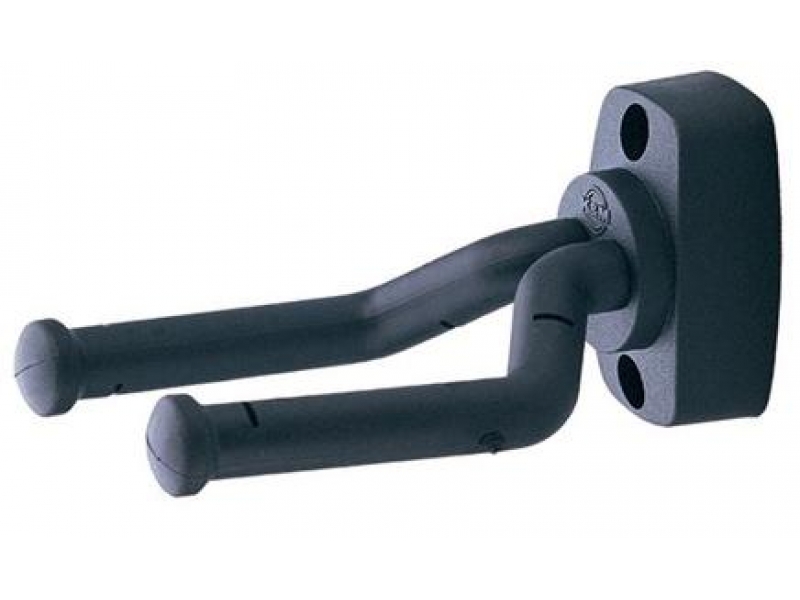 K&M 16280-000-55 black - держатель для гитар настенный 0.2 kg. в магазине для музыкантов Рок-н-Ролл