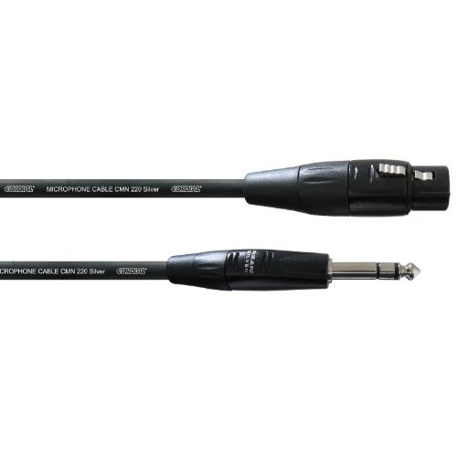 Cordial CIM 1,5 FV - Симметричный кабель XLR female на Jack 6.3 мм, стерео, длина 1,5 м в магазине для музыкантов Рок-н-Ролл